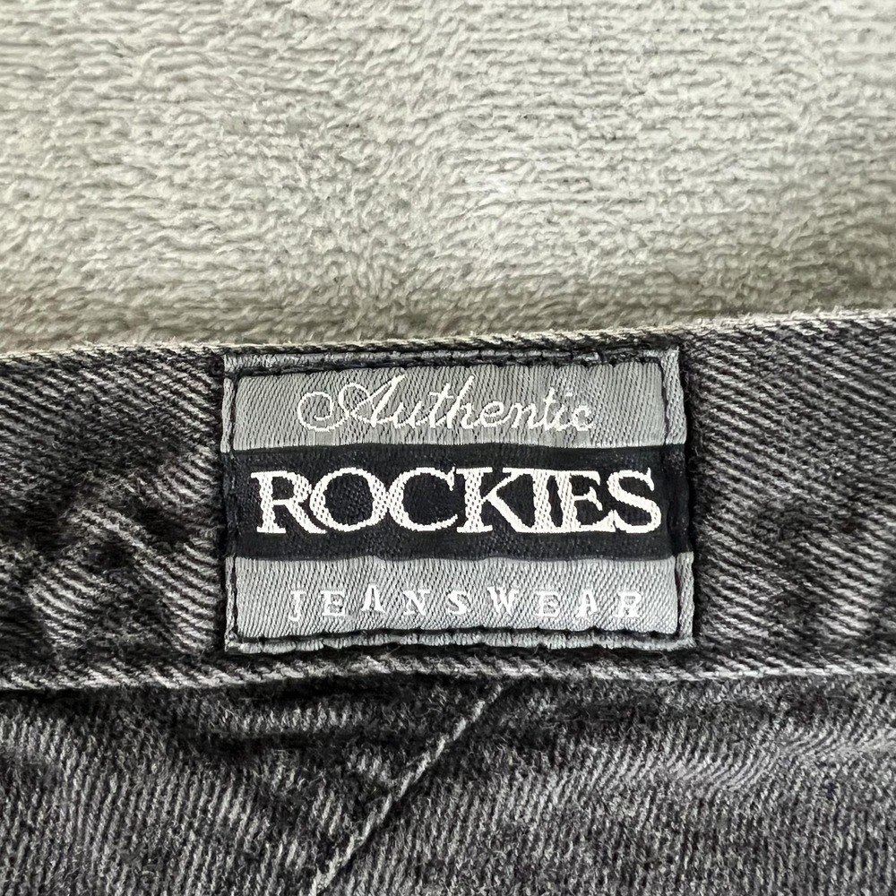 Vintage Rockies Bareback Jeans Women 34 High Rise Tapered Relaxed Denim Charcoal - Picture 11 of 11